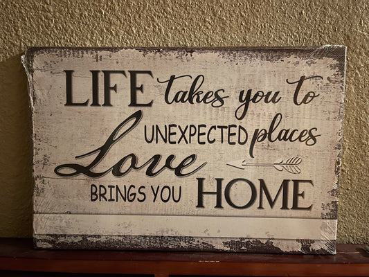 3 - Life Takes You to Unexpected Places Canvas Picture