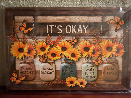 1 - IT'S OKAY Canvas Picture