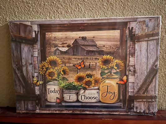 4 - Today I Choose Joy Canvas Picture