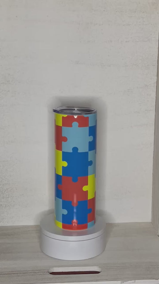 Puzzle Piece for Autism Tumbler