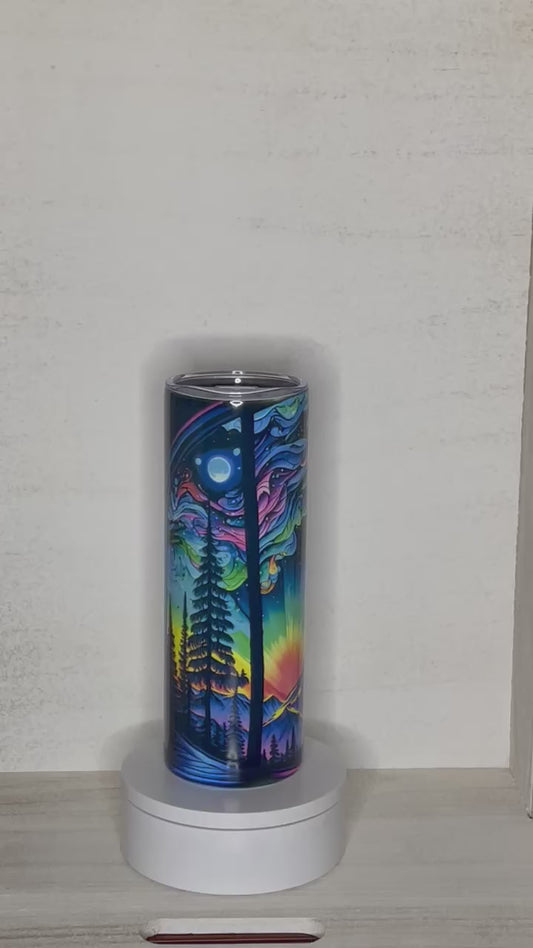 Stained Glass Sunset Tumbler