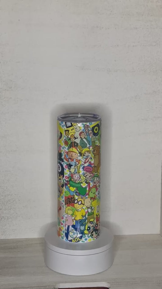 90's Cartoon Character Tumbler